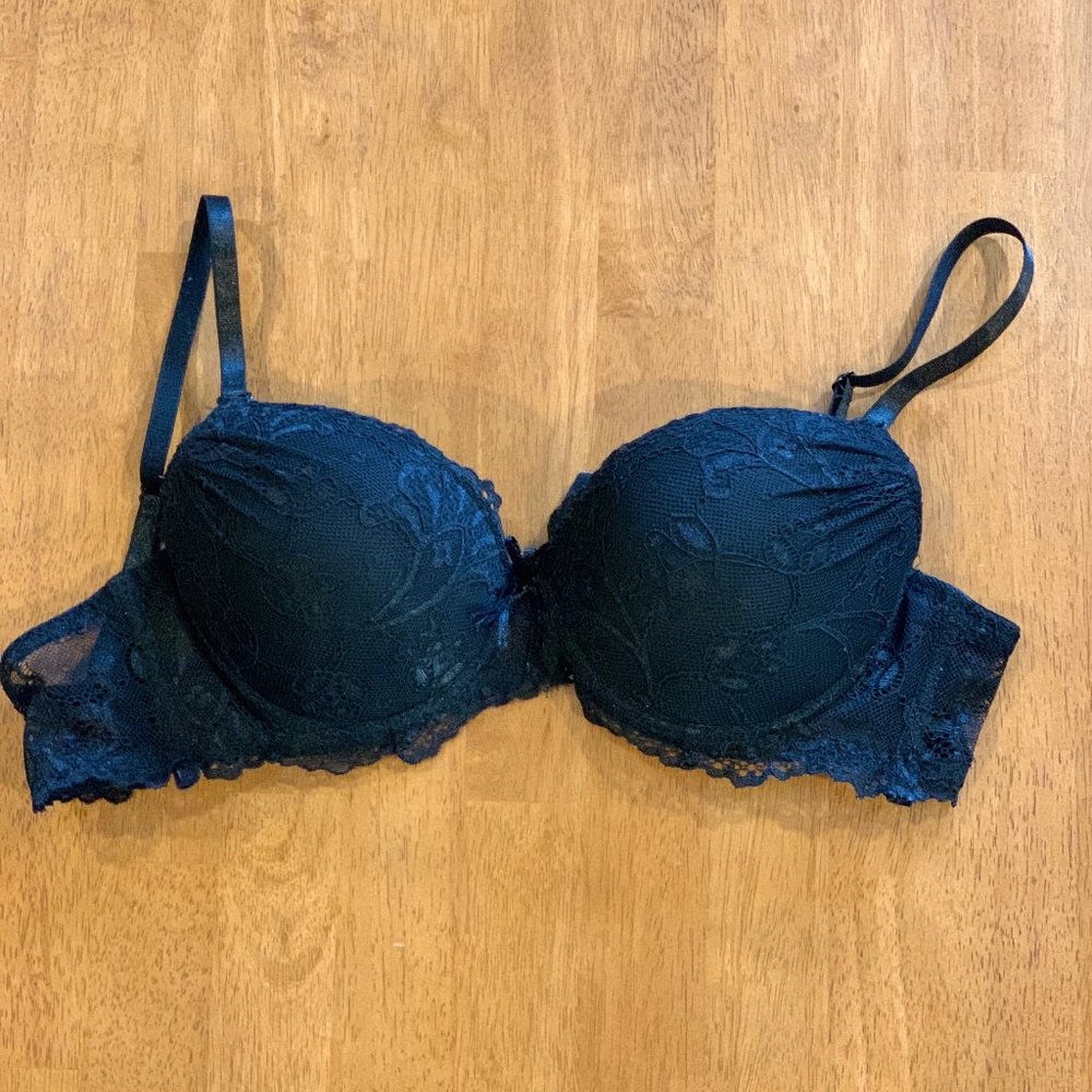 Black Lace Push Up Bra